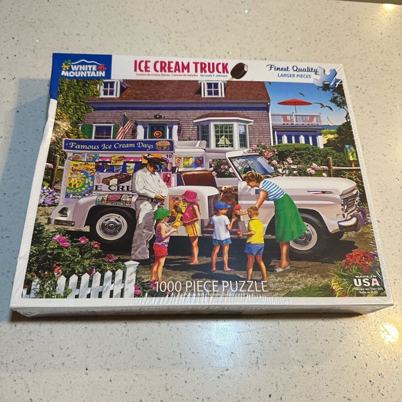 NIB 1000 piece Ive Cream Truck jigsaw puzzle from white mountain. - Picture 6 of 6